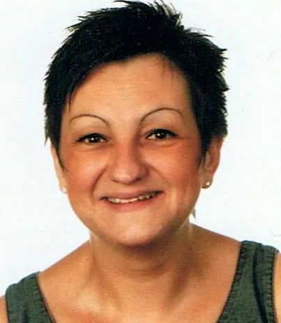Laure C. dans son atelier de Martigny