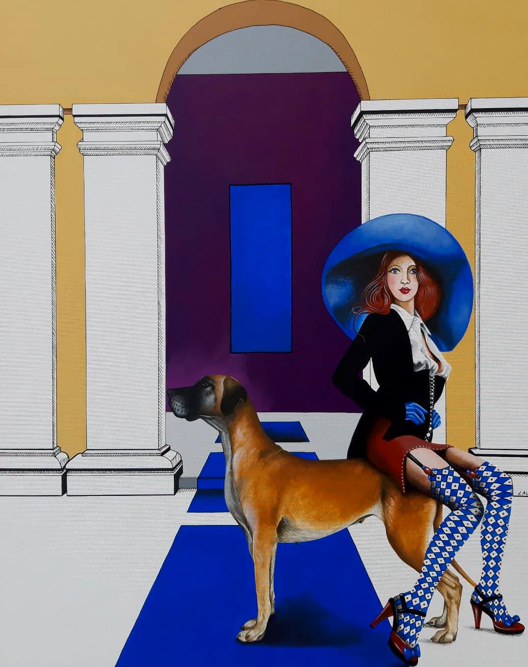 « Week end à Marrakech », acrylique sur toile, 65 × 80 cm, par Laure C.